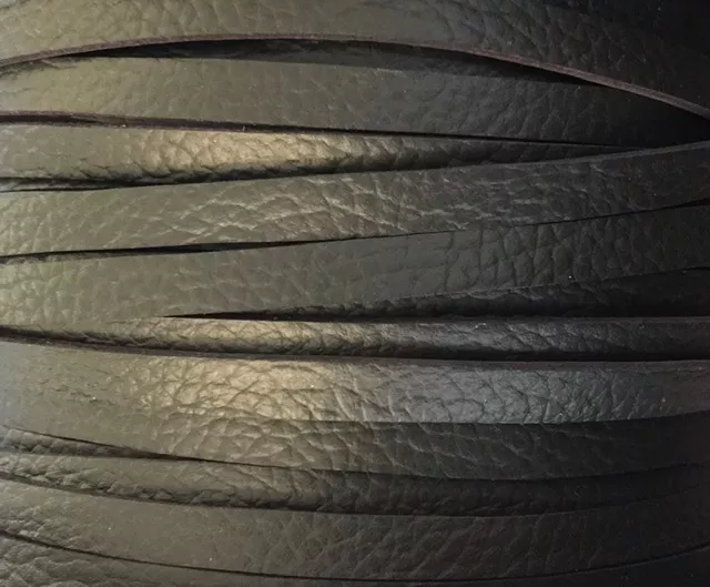 Cuir double face 5mm - Marron foncé