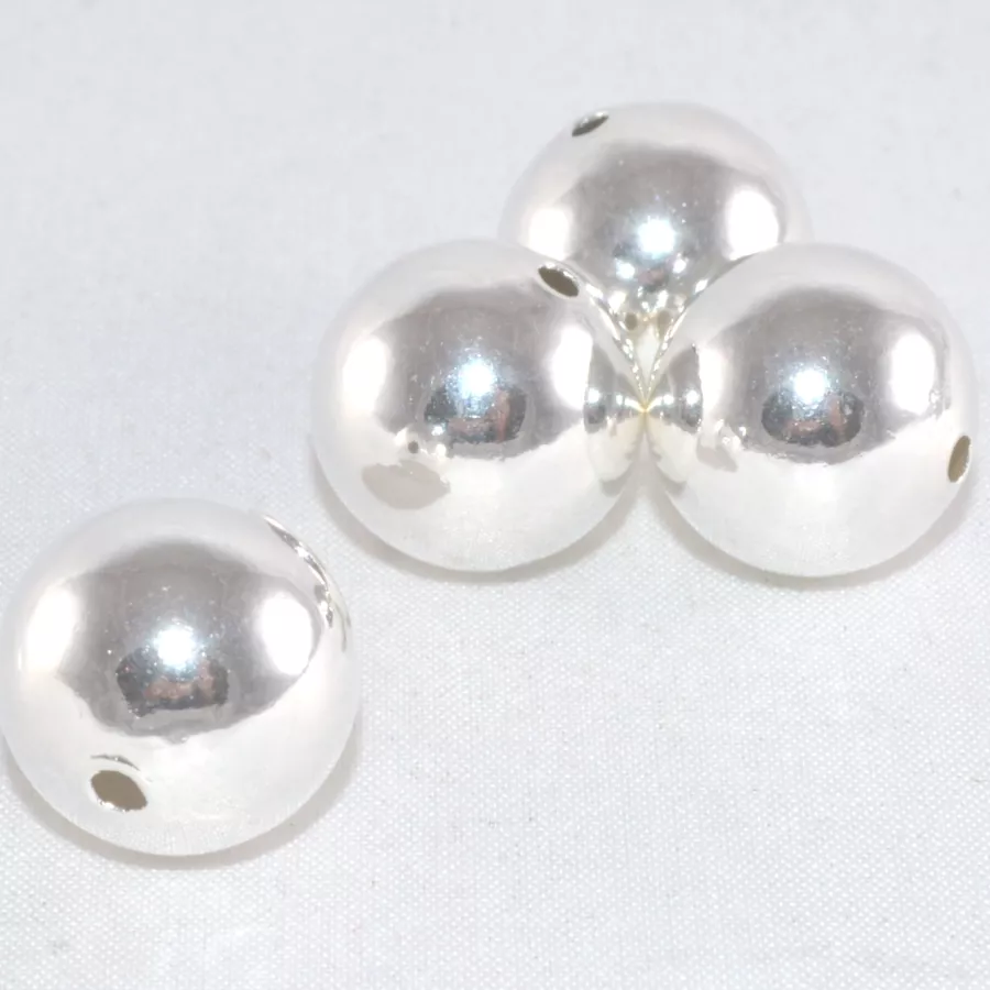 perles en laiton 12 mm de diamètre, 10 microns plaqués en France