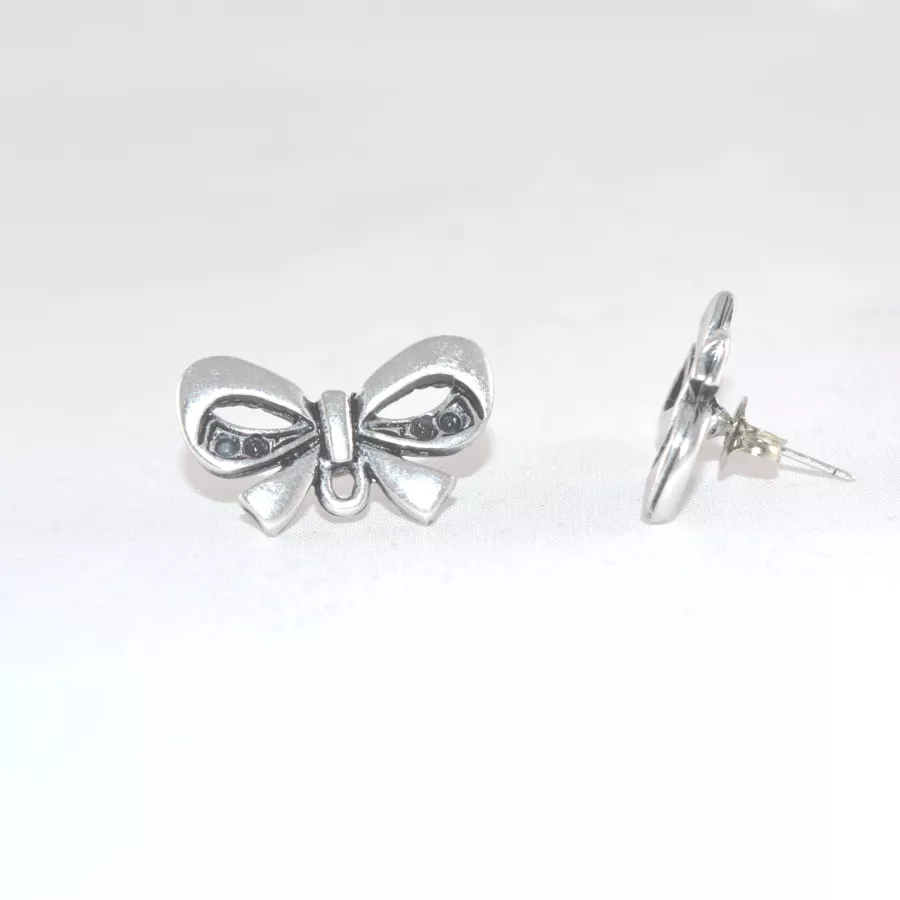 Boucles d'oreilles à clous en noeud papillon