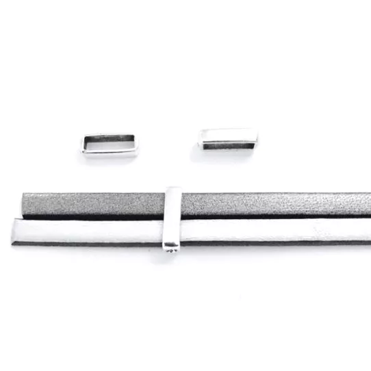 Passant 10mm Fin en étain plaqué argent ou or - Argent antique