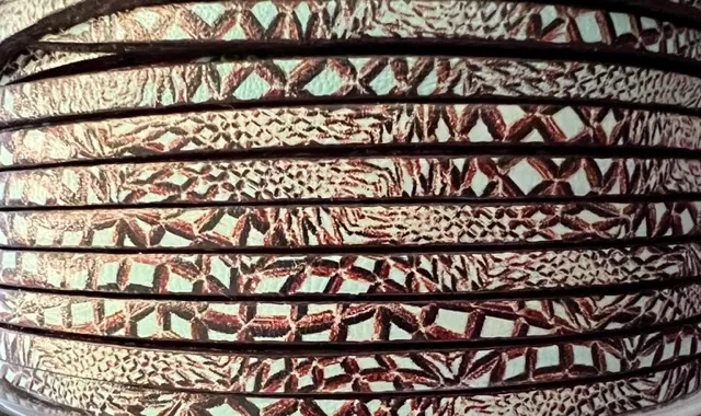 cuir de veau 3mm imprimé, NOUVEAUX MODELES  - Bordeau mat