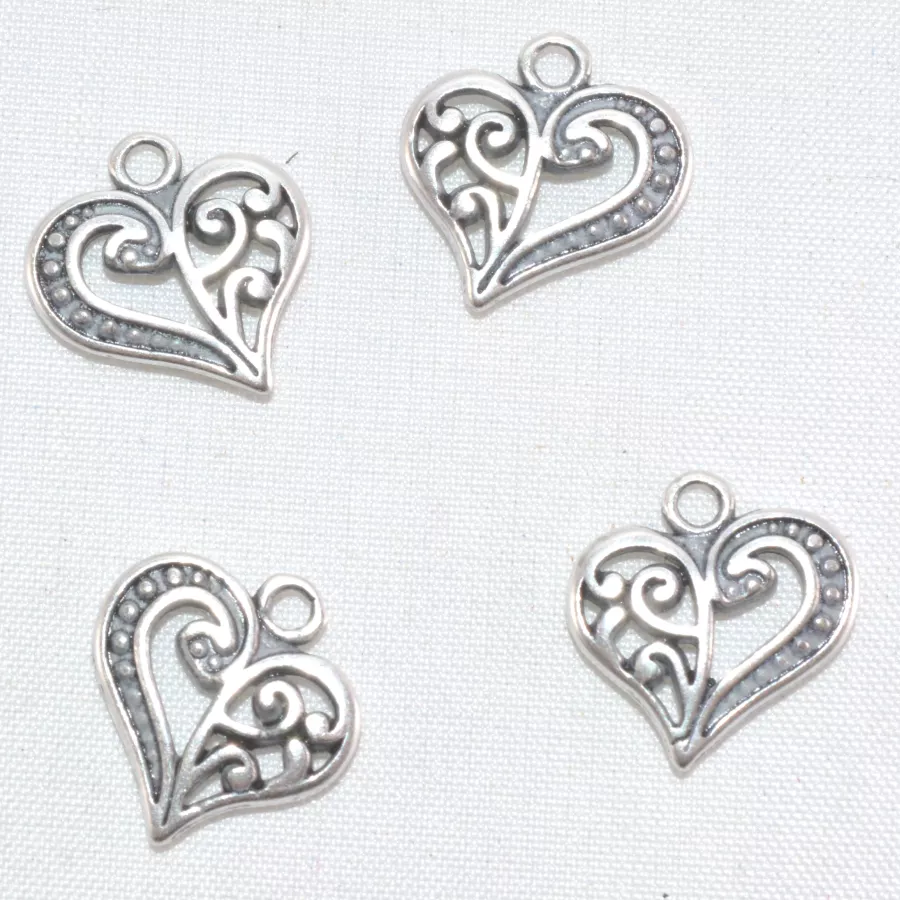 Pendant cœur filigrane