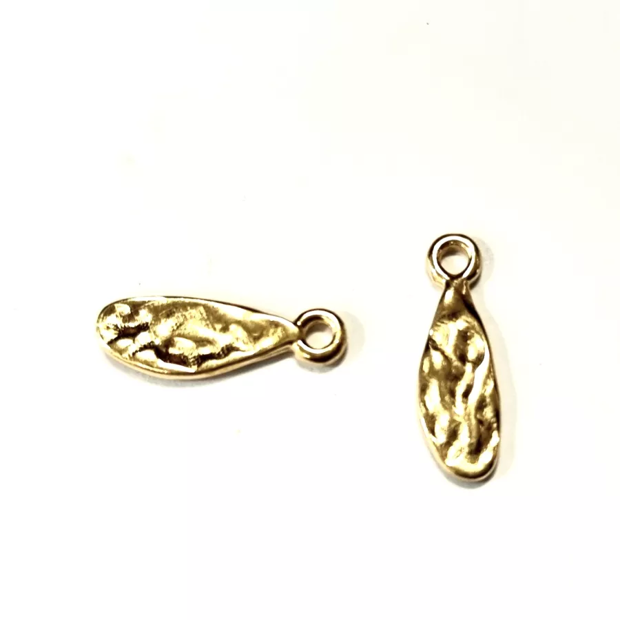 Pendant goutte - Argent antique Or