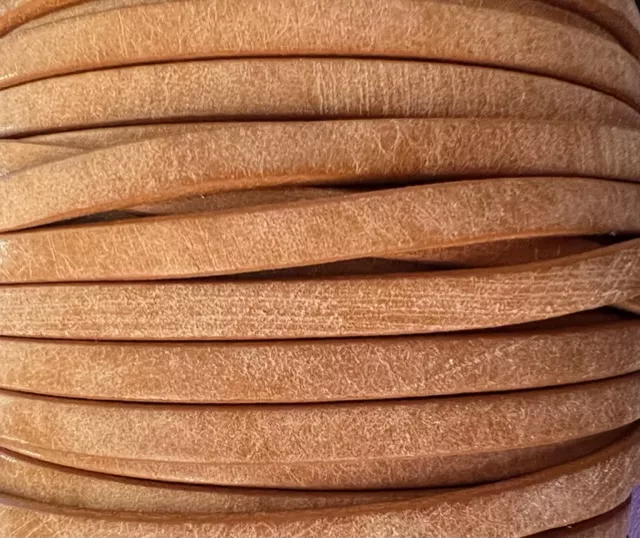 CUIR DE VEAU 5MM VINTAGE - Ambre