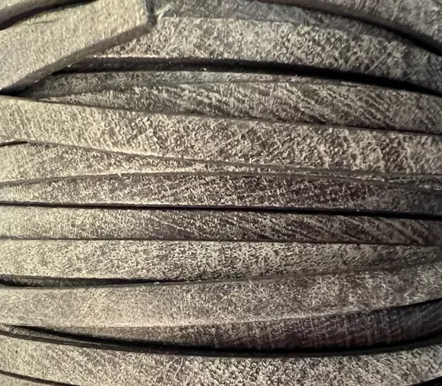 CUIR DE VEAU 5MM VINTAGE - Gris foncé