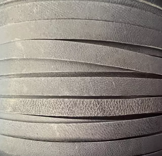 Cuir de kangourou plat en 5mm , très solide et souple - Gris foncé