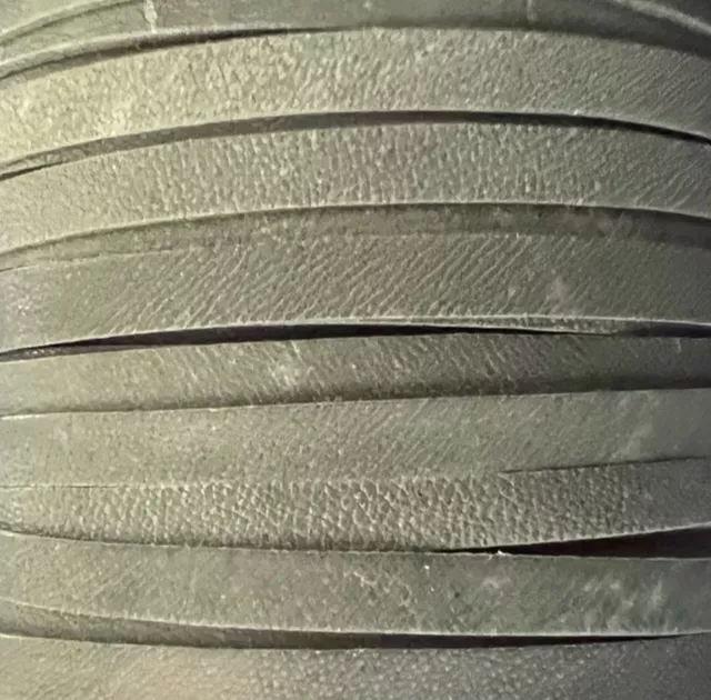 Cuir de kangourou plat en 5mm , très solide et souple - Forest