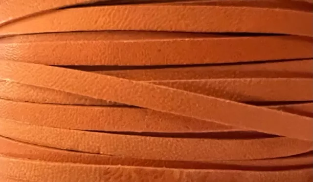 Cuir de kangourou 3mm plat, ne rompt pas facilement - abricot