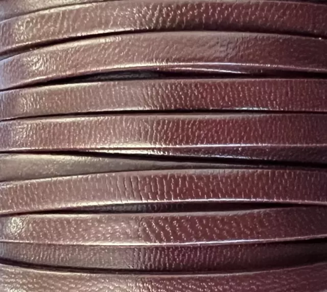 Cuirs 5mm couleurs foncées - Prune