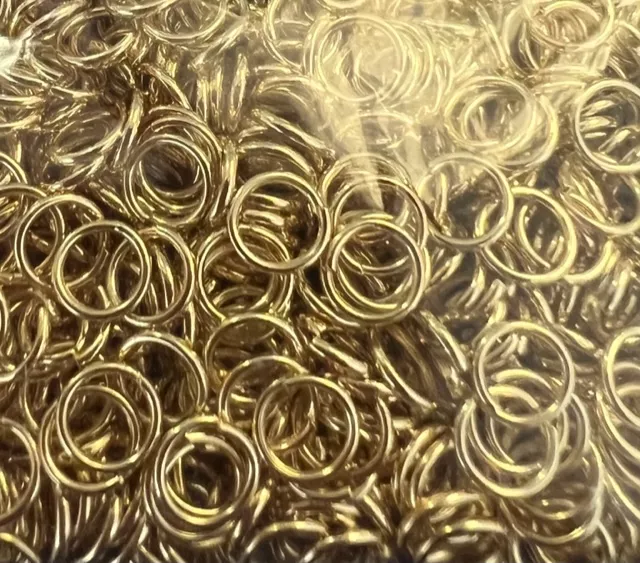 anneaux 6mm fin argent vif  ou or plaqués en France, épaisseur 0.6mm - Or