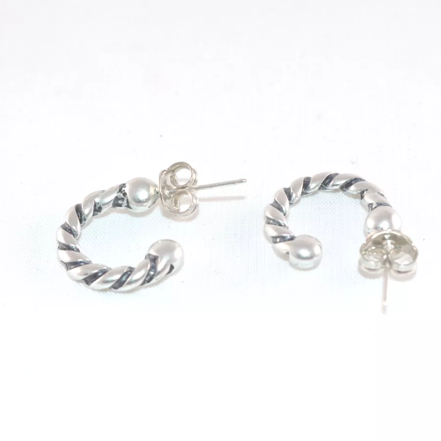 Boucles d'oreille créole torsadé