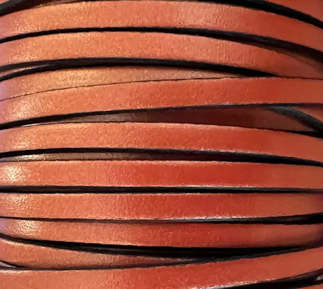 Cuir de Veau Metallisé en 5mm - Marron métallisé