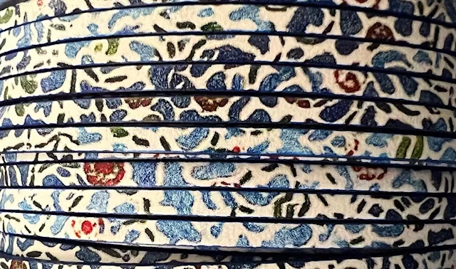 Nouveaux cuirs imprimés en 3mm - Bleu