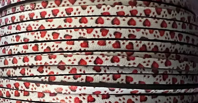 Nouveaux cuirs imprimés en 3mm - Argent