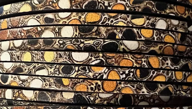 Nouveaux cuirs imprimés en 3mm - Marron