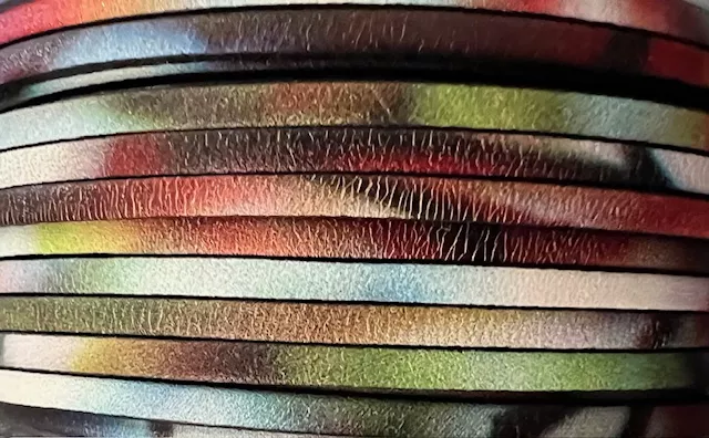 Nouveaux cuirs imprimés en 3mm - Multicouleur