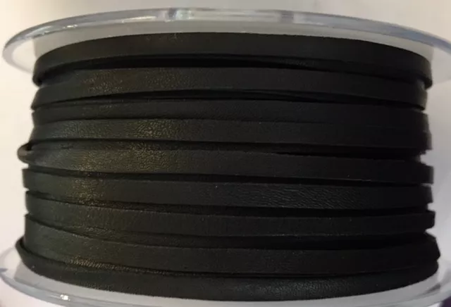 Cuir de kangourou 3mm plat, ne rompt pas facilement - Noir