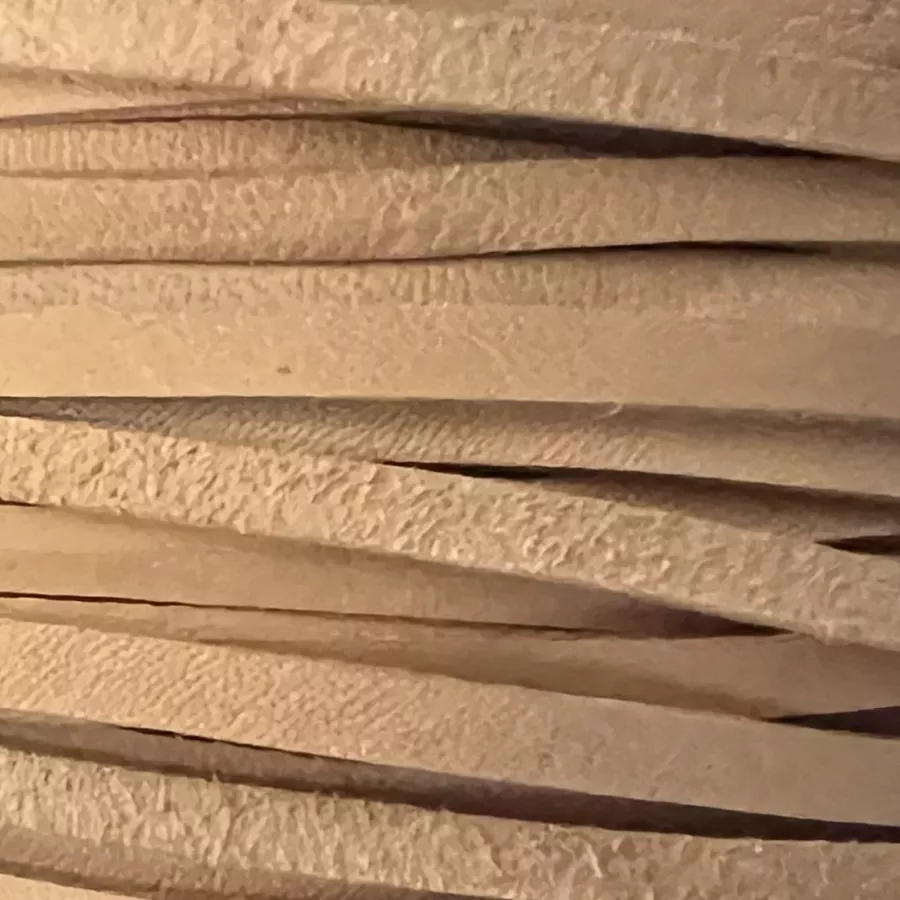 Cuir de kangourou 3mm plat, ne rompt pas facilement - Naturel