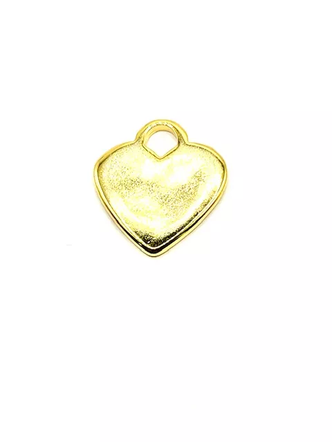 Pendant coeur en argent ou doré  23 x 21 mm - Or