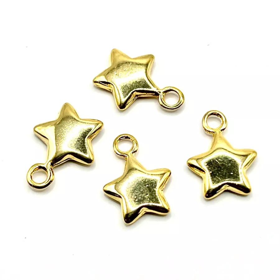 Pendant étoile  - Argent antique Or