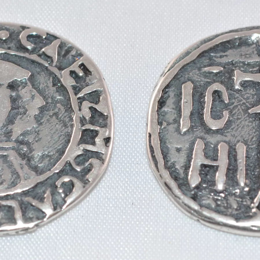 Pendant médaillons double face avec croix