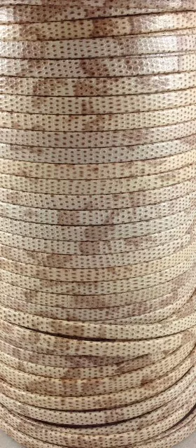 Cuir de chèvre 5mm avec motif - Camel