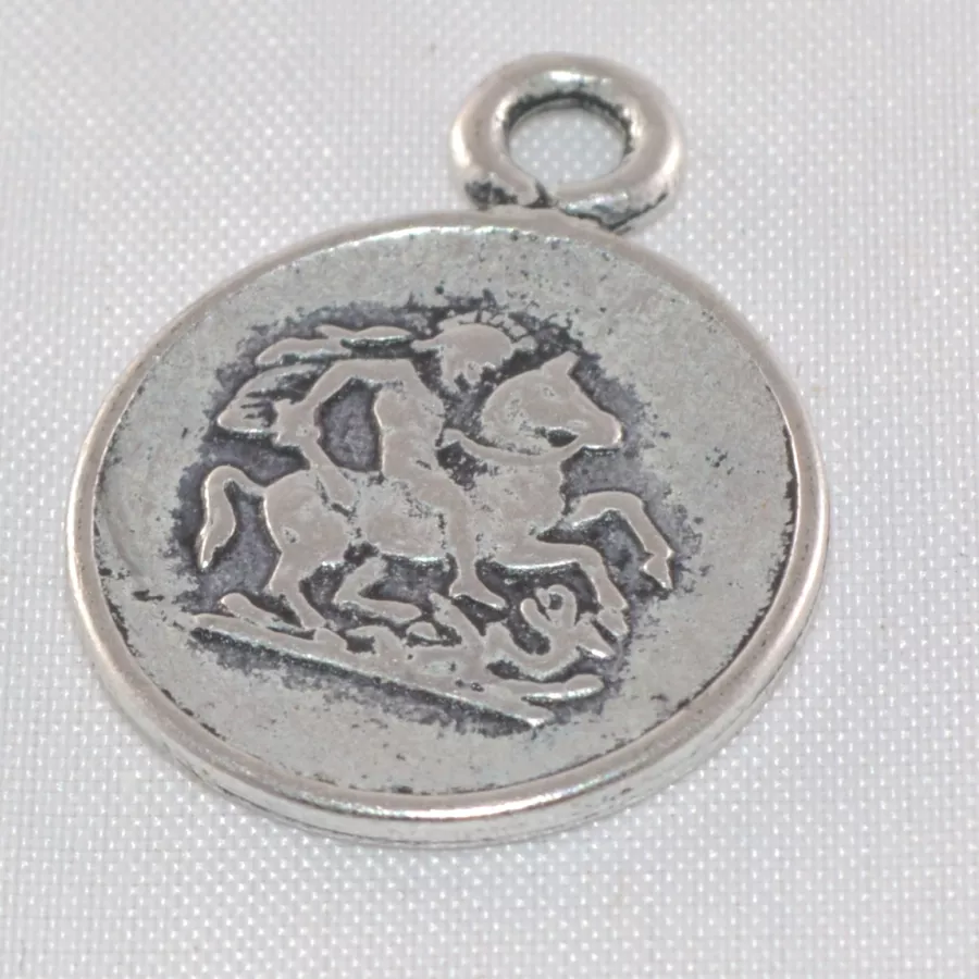 Pendant médaille terrassement dragon