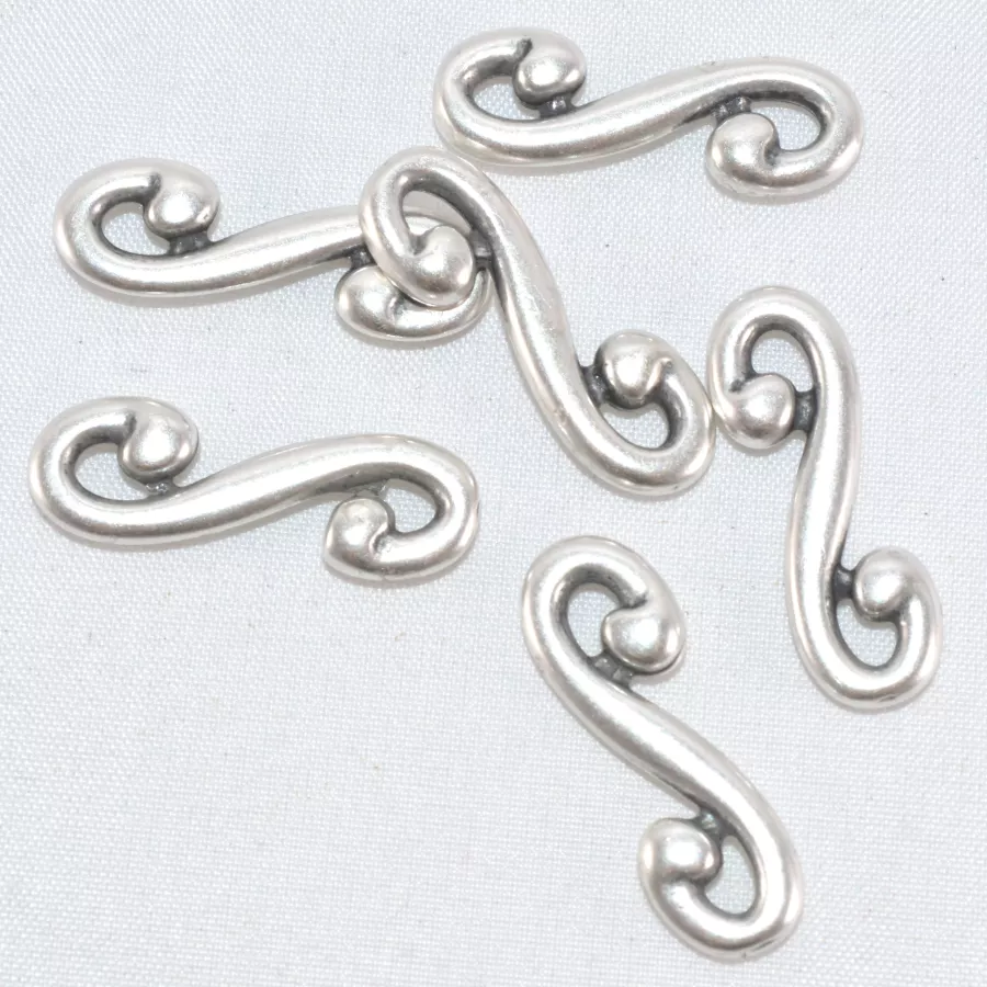 Intercalaire en forme de S  avec 2 anneaux