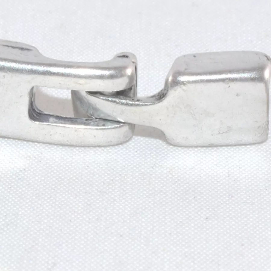 Fermoir Crochet pour cuir 5mm plat