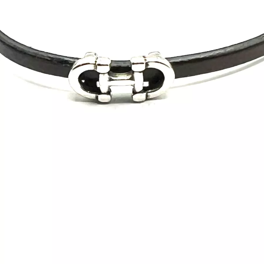 5 Passants Mors pour cuir 5mm argent vif ou antique ou or - Argent antique