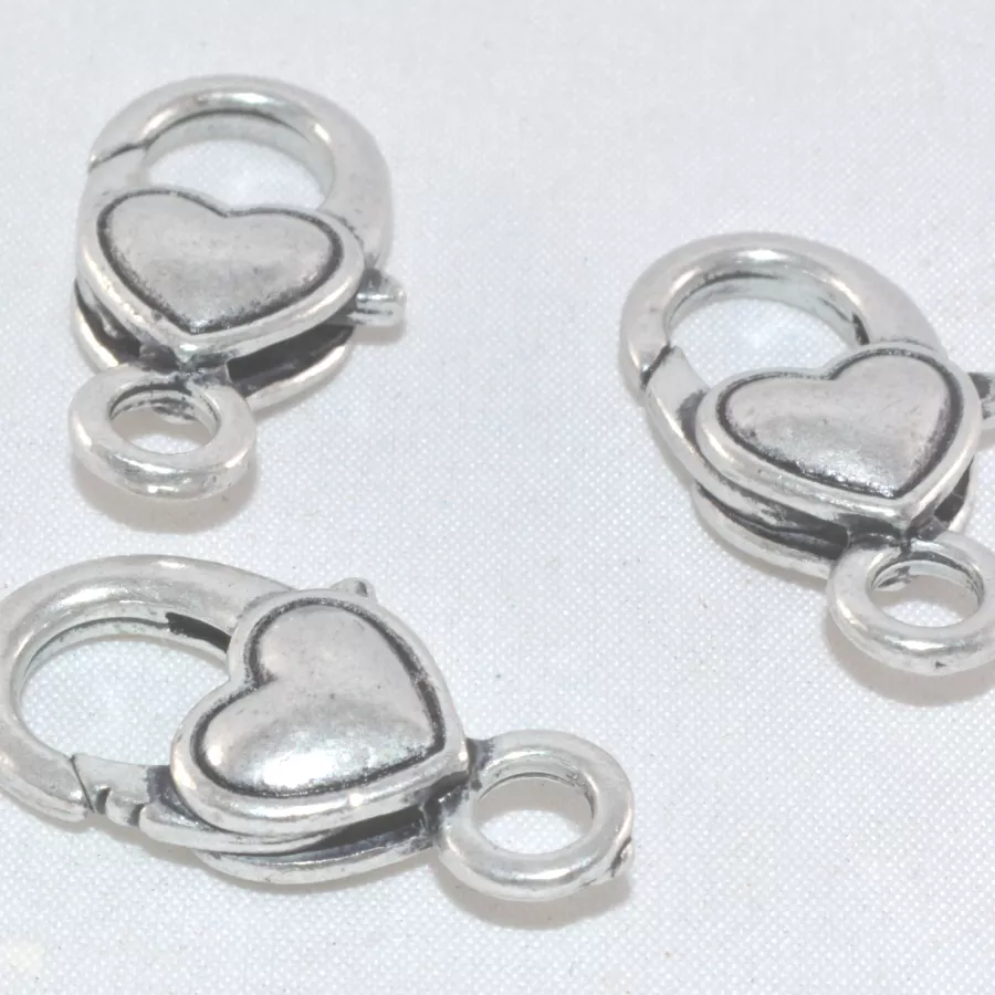 Mousquetons avec coeur lisse