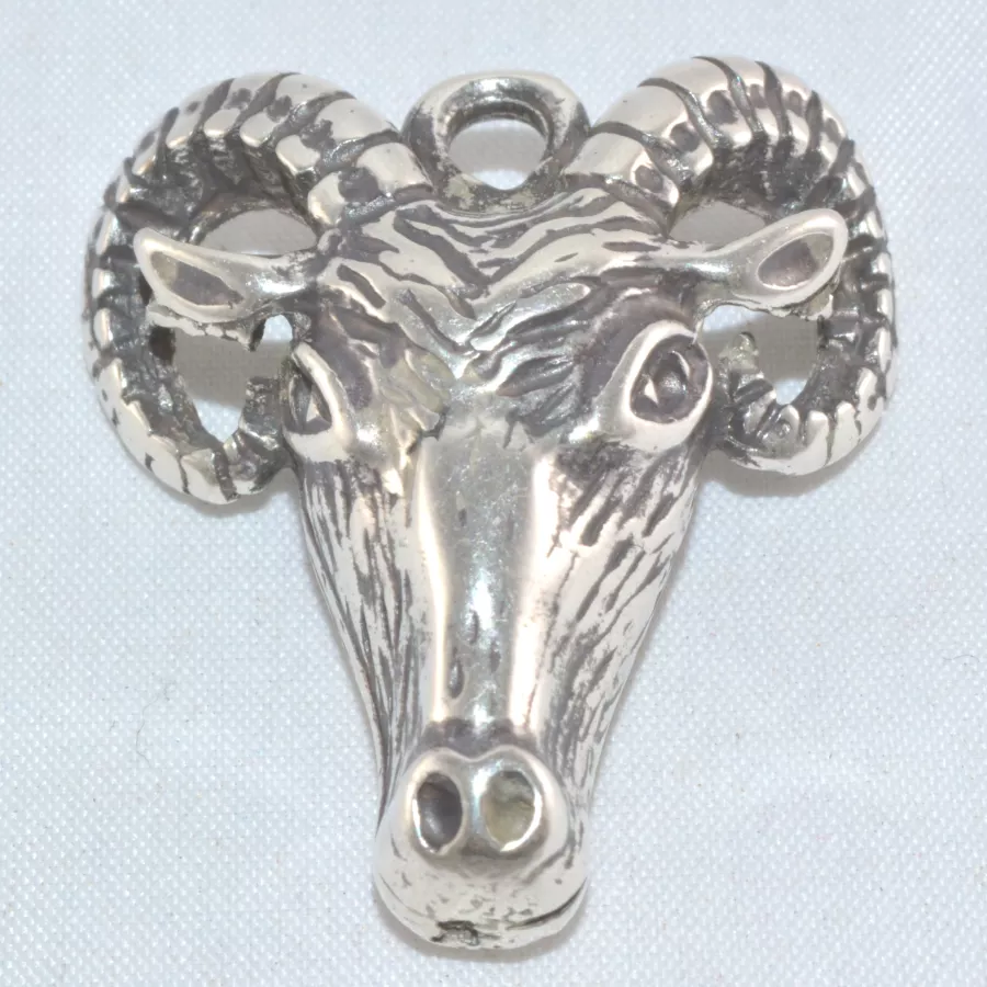 Pendant bélier 34 x 30 mm