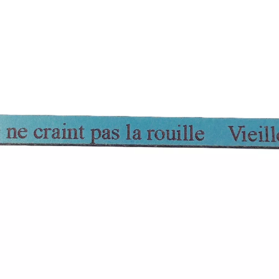 Cuir 5mm VIEILLE AMITIÉ NE CRAINT PAS LA ROUILLE - Bleu ciel