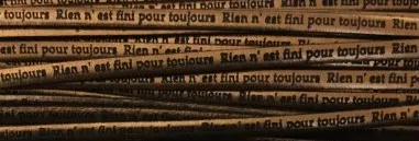 Cuir 5mm rien n'est fini pour toujours  - Bronze