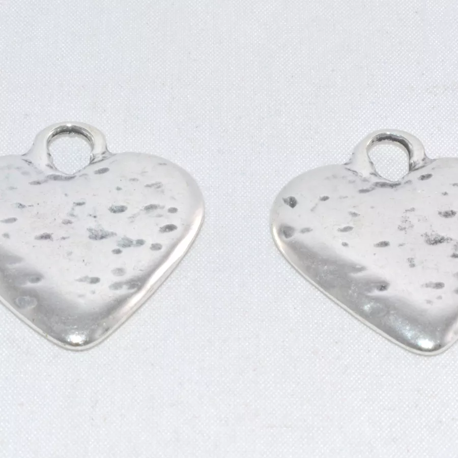 Pendant coeur double face