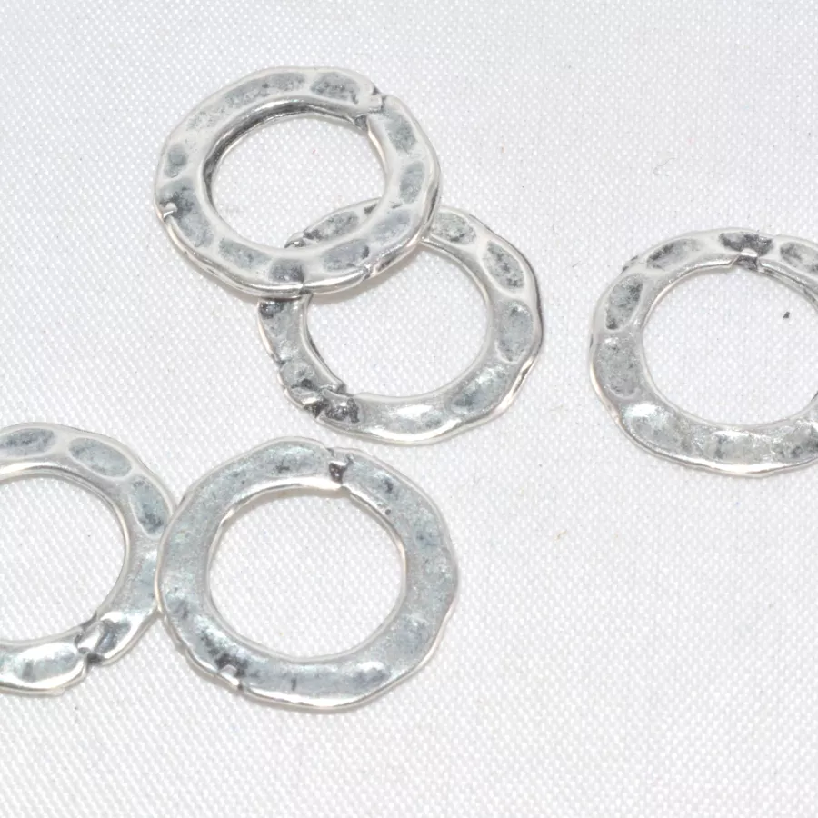 Anneaux martelé 13mm de diamètre