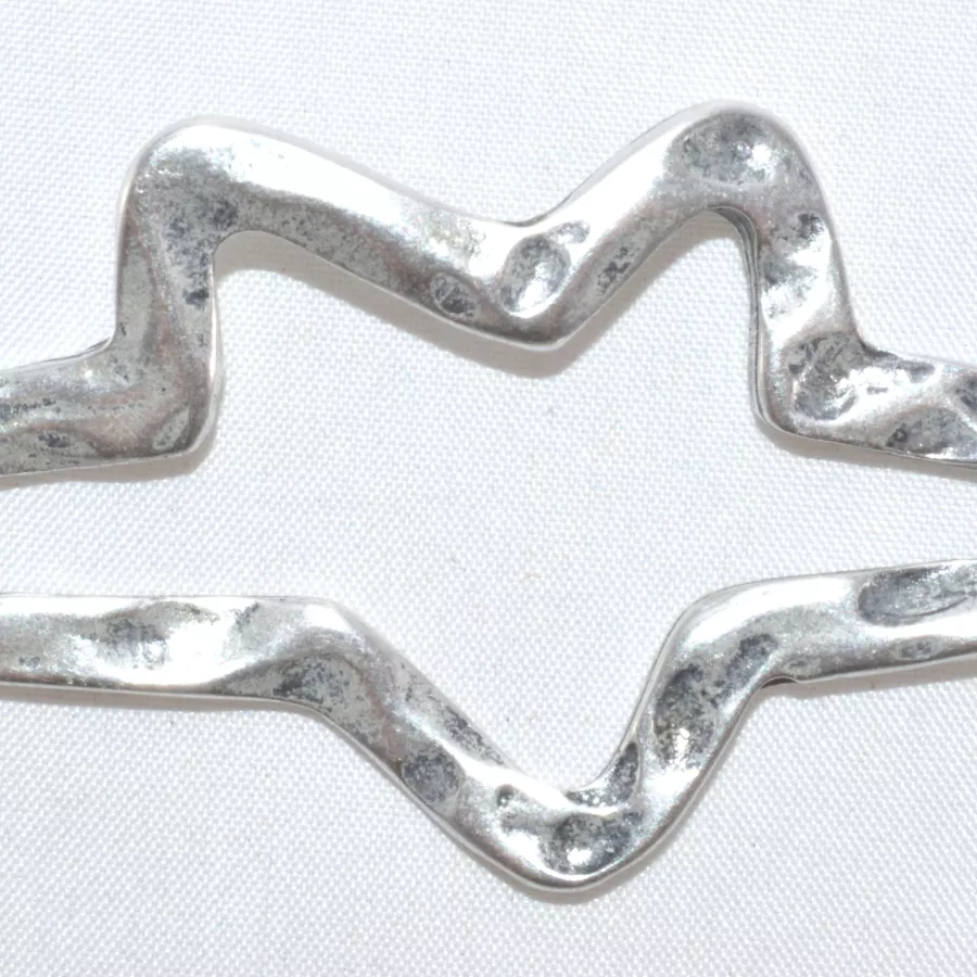 Etoile martelé avec 2 anneaux