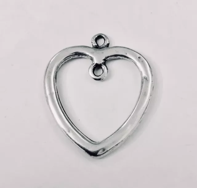 Pendant - intercalairecoeur martelé