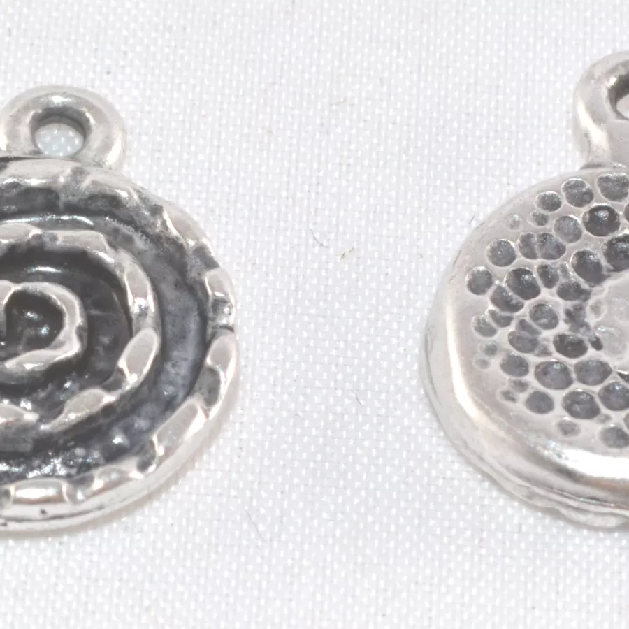 Pendant médaille spirale de taille moyenne