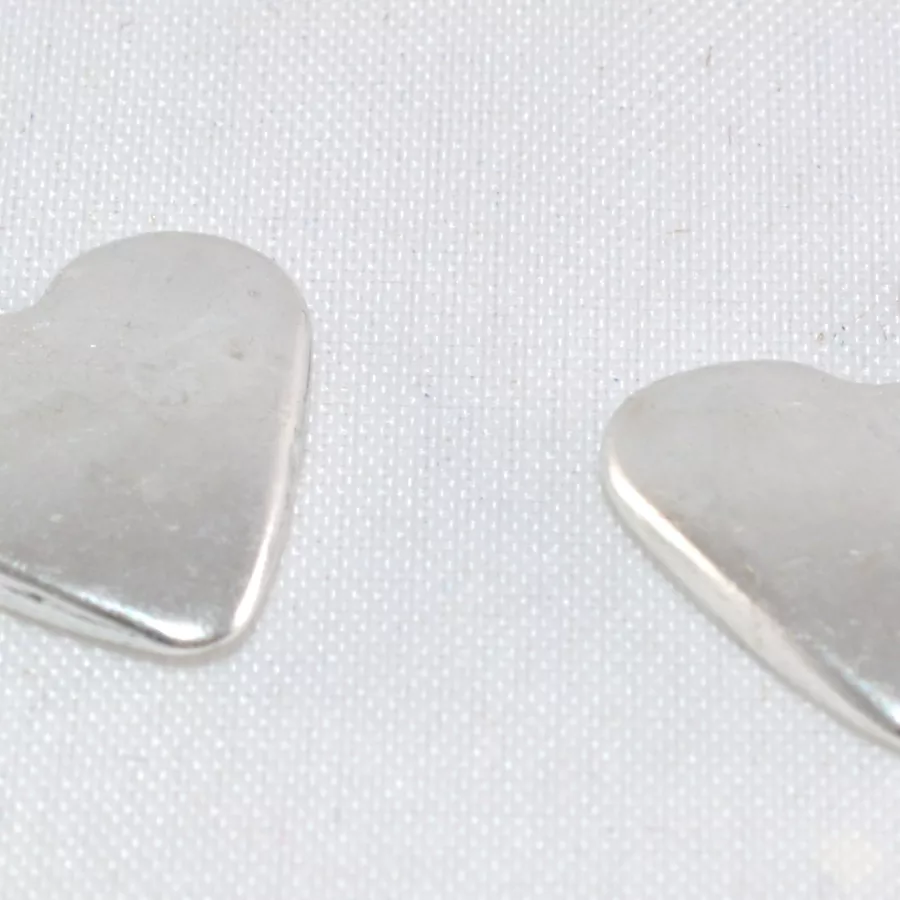 pendant coeur anneau de coté.