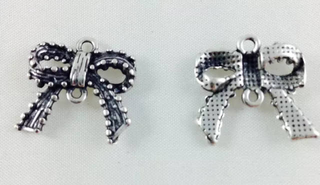 20Intercalaires noeud papillon avec 2 anneaux