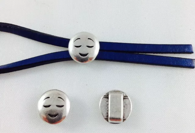 Passant emoticone 6mm en étain