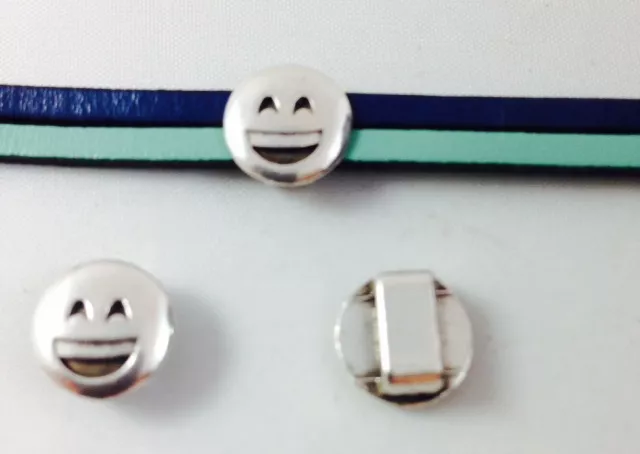 Passant emoticone 6mm en étain