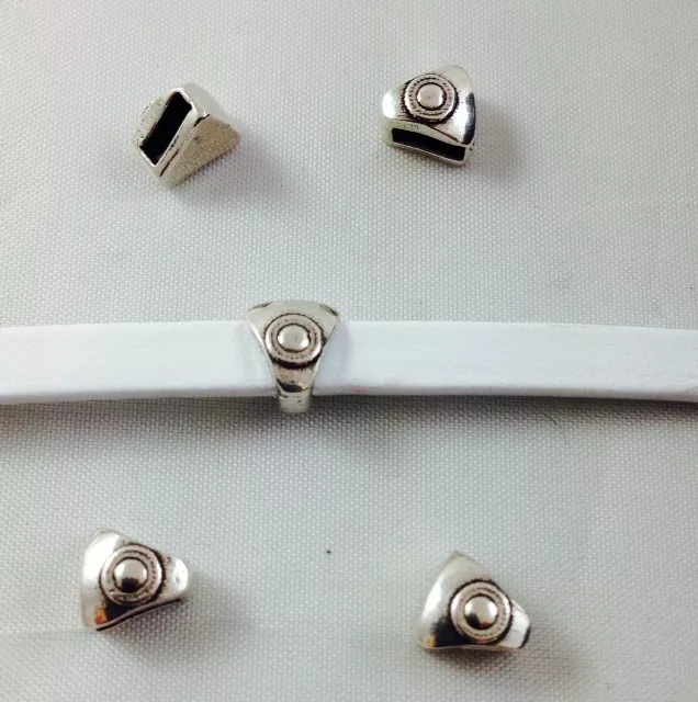 Passant 5mm en étain plaqué argent