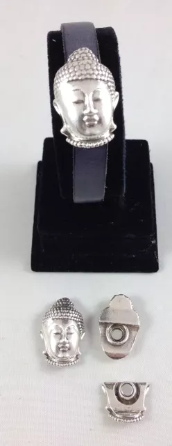 Fermoir aimanté Bouddha 10mmen étain 