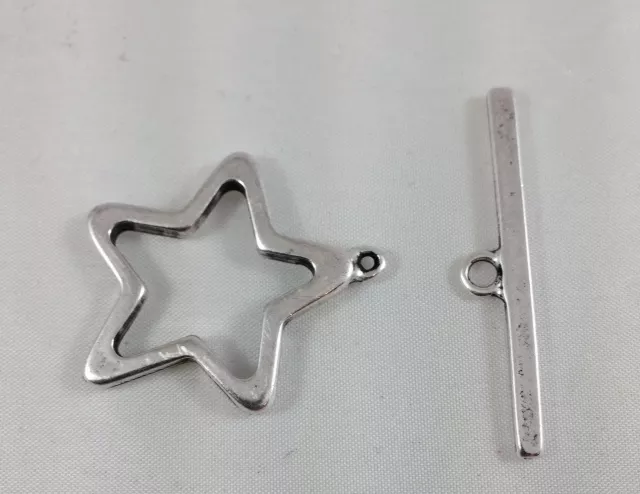 5 Fermoirs t en forme de grande etoile