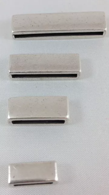 Passants 15mm en étain plaqué argent