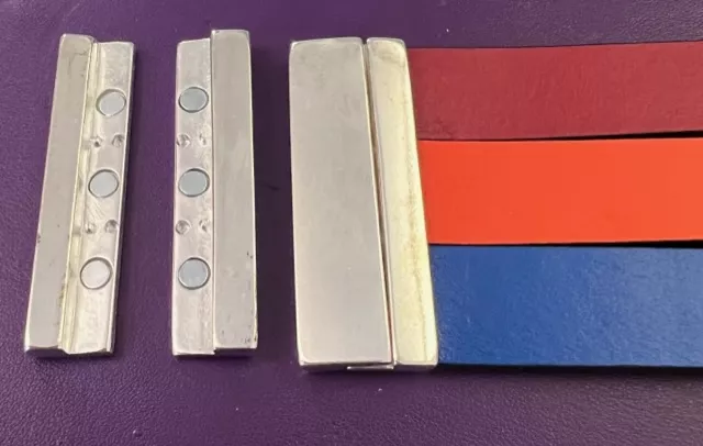 Fermoir aimanté 60mm argent vif