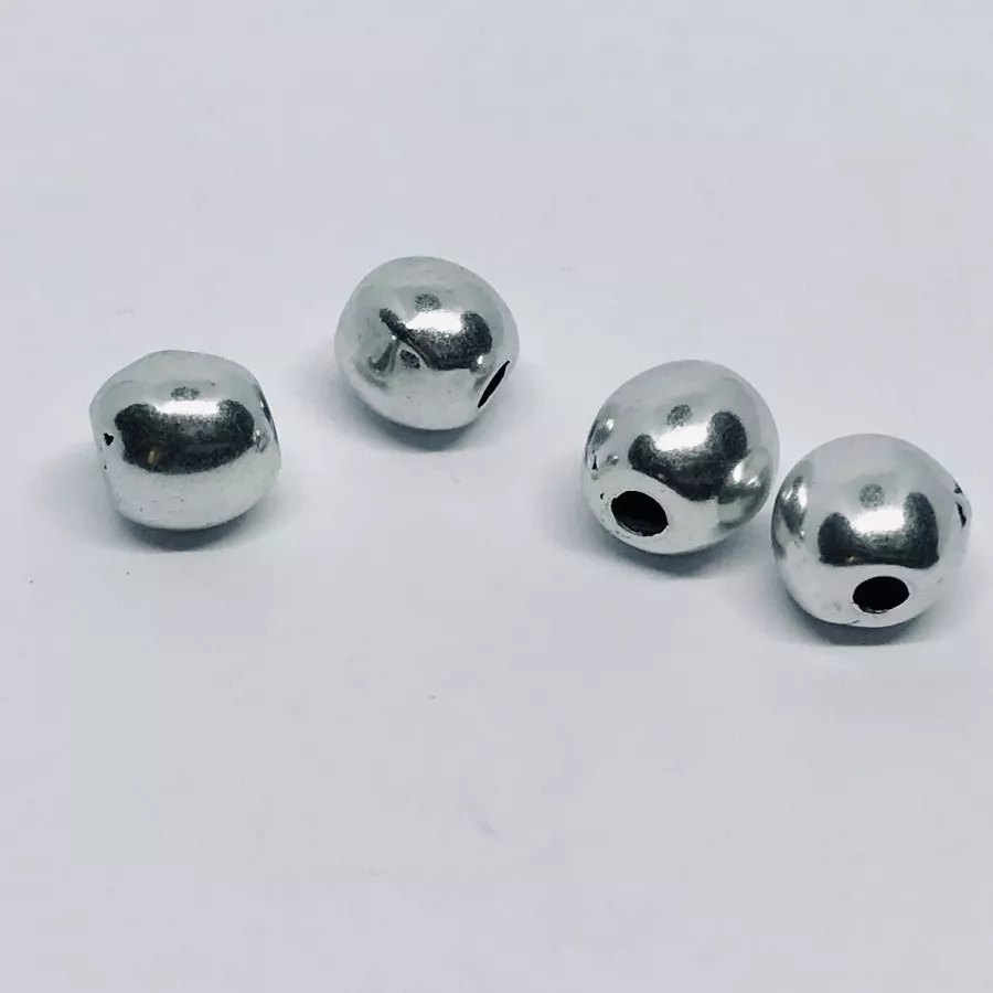 Perles en 7mm plaqué argent