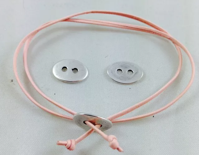 30 Passants-fermoirs pour fils ou cuir 2mm